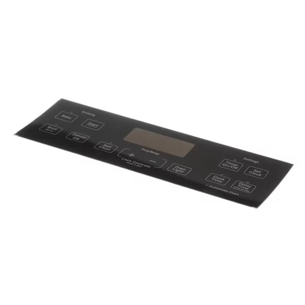 GE Replacement Black Control Panel Overlay For Range, Part # Wb07x24620