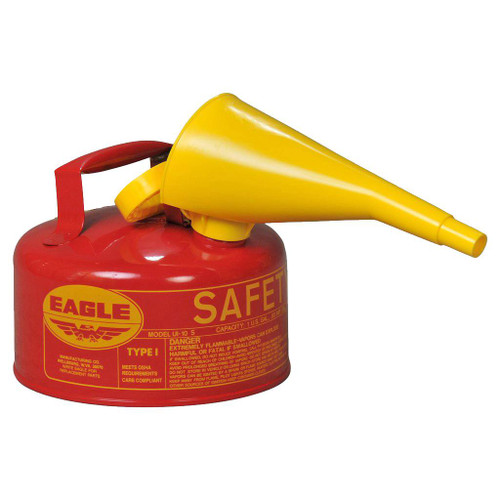 Eagle Type 1 Safety Can w/Funnel, 1 gal.