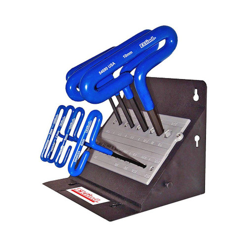 Eklind T-Handle Hex Keys, 6", 8-Piece Metric Stand