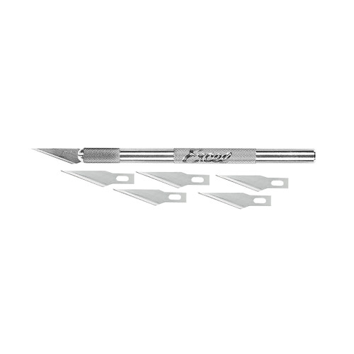 Excel K1 Aluminum Hobby Knife, 5 Blades
