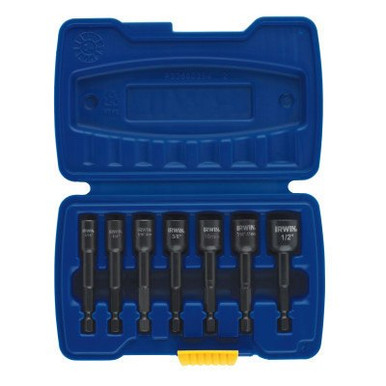 Irwin Hanson 7-pc POWER-GRIP Set, 1/4" Drive, Carbon Steel, #IR-39410 (Qty. 1)
