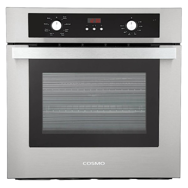 Cosmo 24 In. Lumin Collection 2.9 cu. ft. Electric Wall Oven, 8 Functions & Turbo True European Convection In Stainless Steel