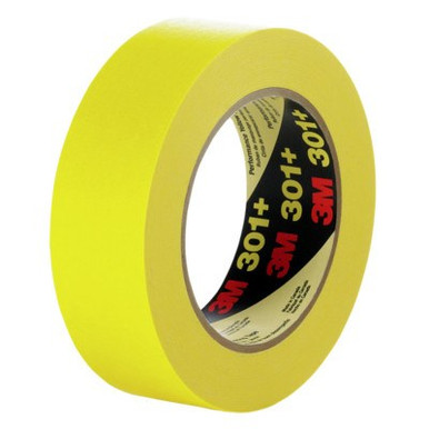 3M 301+ Performance Masking Tapes, 2.83 in x 60.14 yd, Yellow, 12 RL/CA