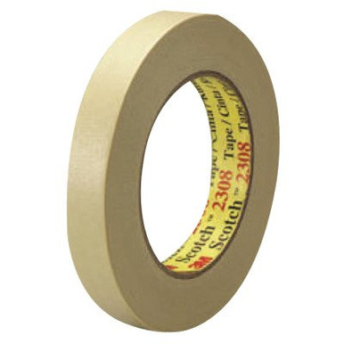 3M Scotch Masking Tapes 2308, 48 mm X 55 m, Natural, 1/ROL