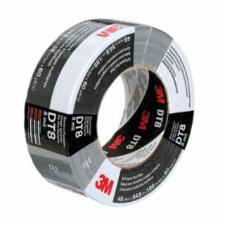 3M DT8 All Purpose Duct Tape, 48 mm x 54.8 m, 8 mil, Black, 1/RL