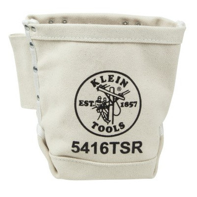 Klein Tools Bull-Pin and Bolt Bag w/Drain, Canvas, 1/EA, #5416TSR