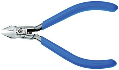 Klein Tools Midget Tapered-Nose Diagonal Cutters, 4 3/16 in, Flush, 6/BX, #D2954C