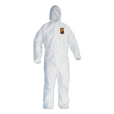KIMBERLY-CLARK PROFESSIONAL KLEENGUARD Liquid and Particle Protection Apparel, Blue/White, Medium, 25/CA, #42119