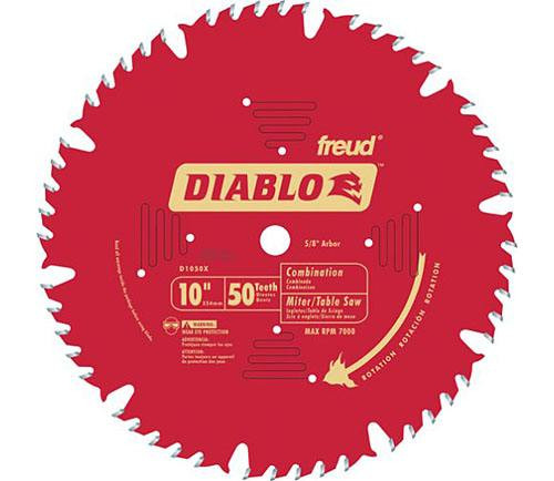 Freud Diablo 10" CT Combination Saw Blade
