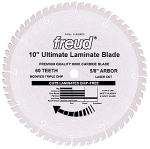 Freud Sliding Miter LU91R CT Crosscut Saw Blade 10" x 60T
