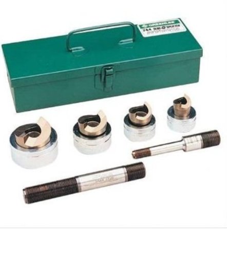 Greenlee 744 Slug-Splitter Self Centering Knockout Punch Kit for 1/2-Inch to 1-1/4-Inch Conduit