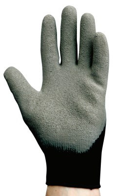 Kimberly-Clark Professional G40 Latex Coated Gloves, 9, Black/Gray, 12 Pair, #97272