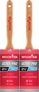 Wooster Genuine 2.5" Ultra/Pro Firm Flat Sash Paintbrush 2-Pack, 4175-2.5-2PK