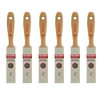Wooster Genuine 1" Ultra/Pro Firm Flat Paintbrush 6-Pack, 4176-1-6PK