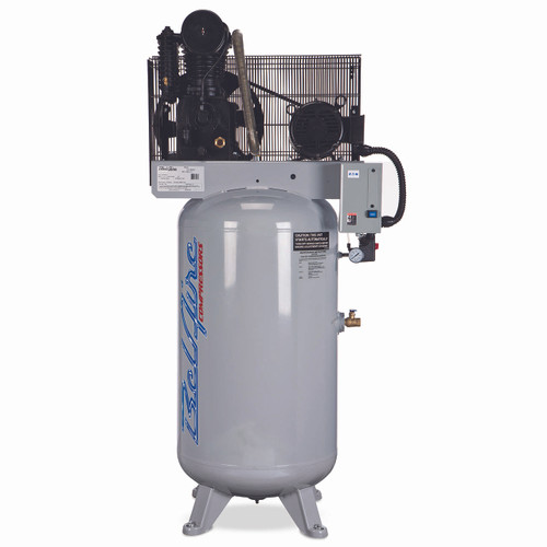 BelAire Elite Iron Series 418VLE Two-Stage Cast Iron 80 Gallon Air Compressor, 7.5-HP, 208/230V 1-Phase