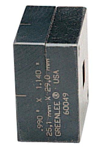 Greenlee 60033 Rectangle Die, 0.750 by 1.140-Inch