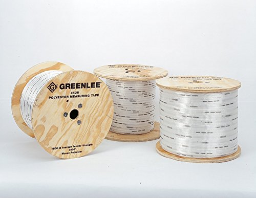 Greenlee 4437 Polyester Pulling and Measuring Tape, 3/4-Inch by 3000-Feet