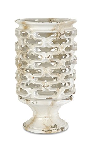 IMAX 76042 Calandra Handmade Clay Lantern on Base