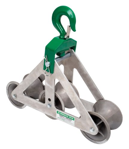 Greenlee 6036 Triple Sheave Cable Guide, 6500-Pound