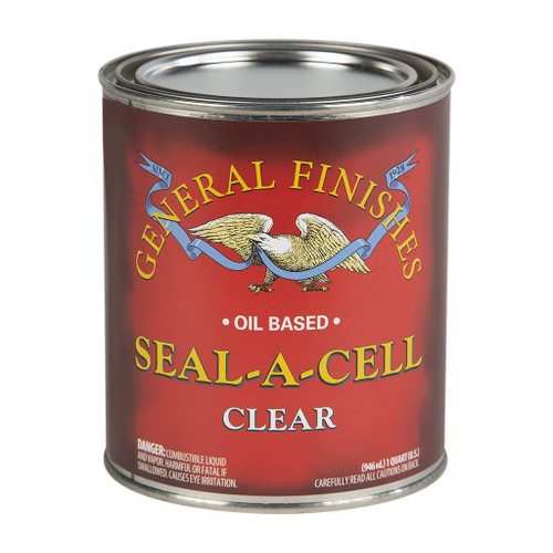 General Finishes Oil-Based Wood Stain, Seal-A-Cell Clear, Qt.