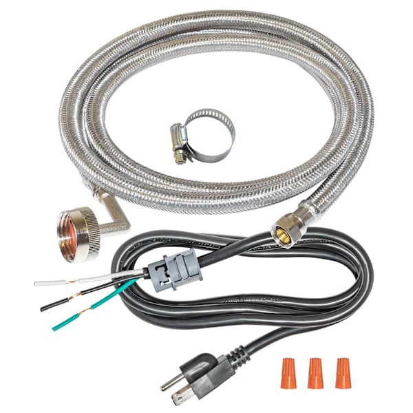 Eastman Universal Dishwasher Installation Kit 3/8 Comp X 3/8 Comp 6-Ft Power
