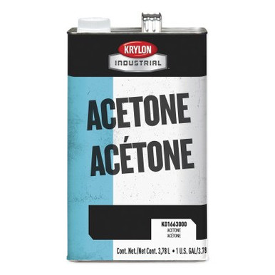 Krylon Industrial Acetone Thinner and Reducer, 1 gal Can, 4 GA/CA, #K0166300016