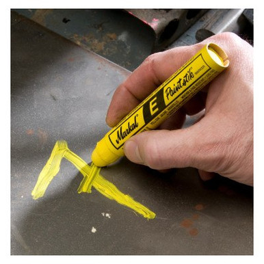 Markal Paintstik E Markers, 11/16 in, Yellow, 12/DOZ, #88621