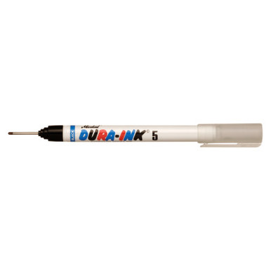 Markal DURA-INK 5 Ink Markers, 1/32 in Tip, Extended Micro Tip, Black, 24/CA, #96520