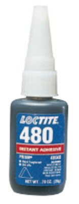 Loctite 480 Prism Toughened Instant Adhesives, 20 g Tube, Black, 10/CA