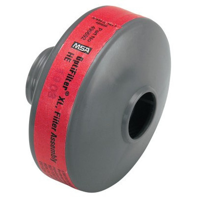 MSA OptiFilter XL/Optifilter Cartridges for OptimAir 6A PAPR, Red, 20/BX, #10042346
