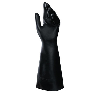 MAPA Professional Technic NS-450 Neoprene Gloves, Black, Embossed, Large, 12 PR/BG, #450448