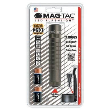 MAG-Lite MagTac 3-Function LED Flashlights, 310 lumens, 2 CR123, Foliage Green, 1 EA, #SG2LRF6