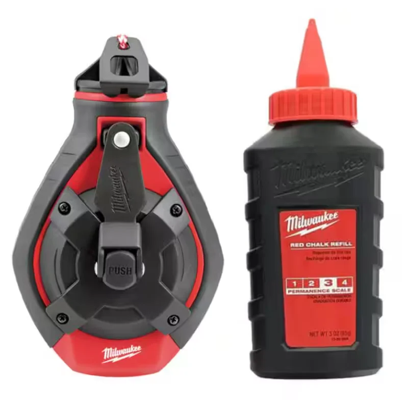 48-22-3986 Milwaukee 100′ Bold Line Chalk Reel Kit w/ Red Chalk