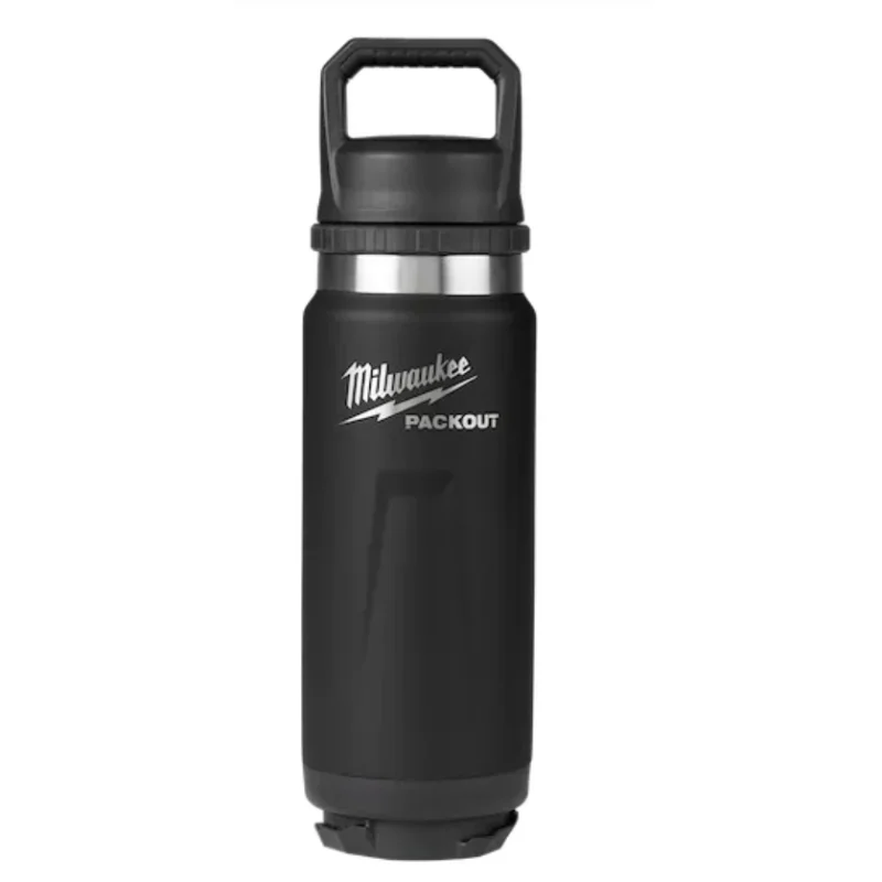 48-22-8396B Milwaukee PACKOUT 24oz Insulated Bottle w/Chug Lid – Black