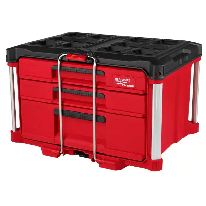 48-22-8447 Milwaukee PACKOUT 3-Drawer Tool Box w/Metal Corners