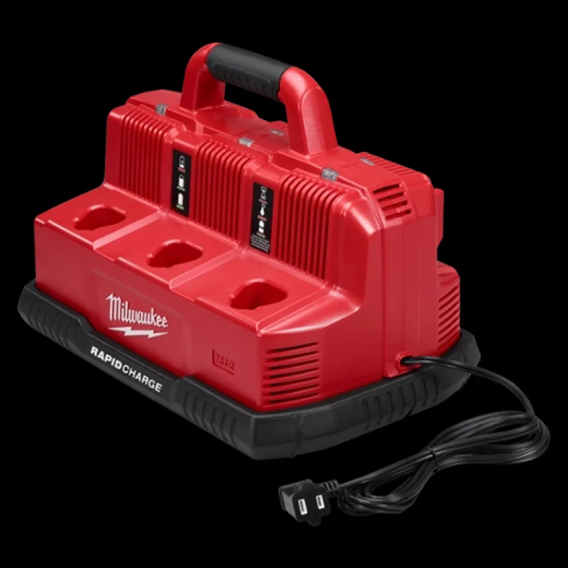 48-59-1807 Milwaukee M18 & M12 Six Port Sequential Rapid Battery Charger