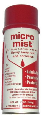 Micro-Mist Foaming Lubricants, 16 oz, Aerosol Can, 12 CN/CA, #1615