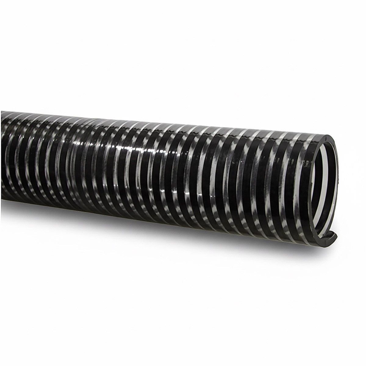 Kanaflex Seed Delivery Hose - 2-1/2", Clear with Black Spiral