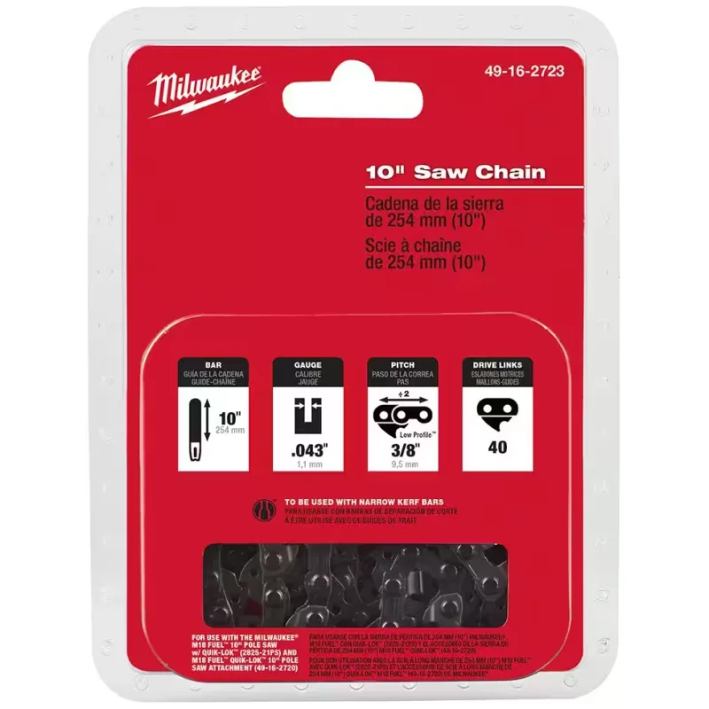 49-16-2723 Milwaukee 10″ Pole Saw Chain