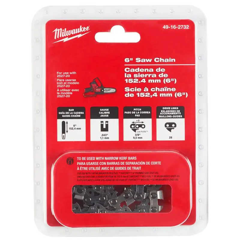 49-16-2732 Milwaukee 6″ Pruning Saw Chain