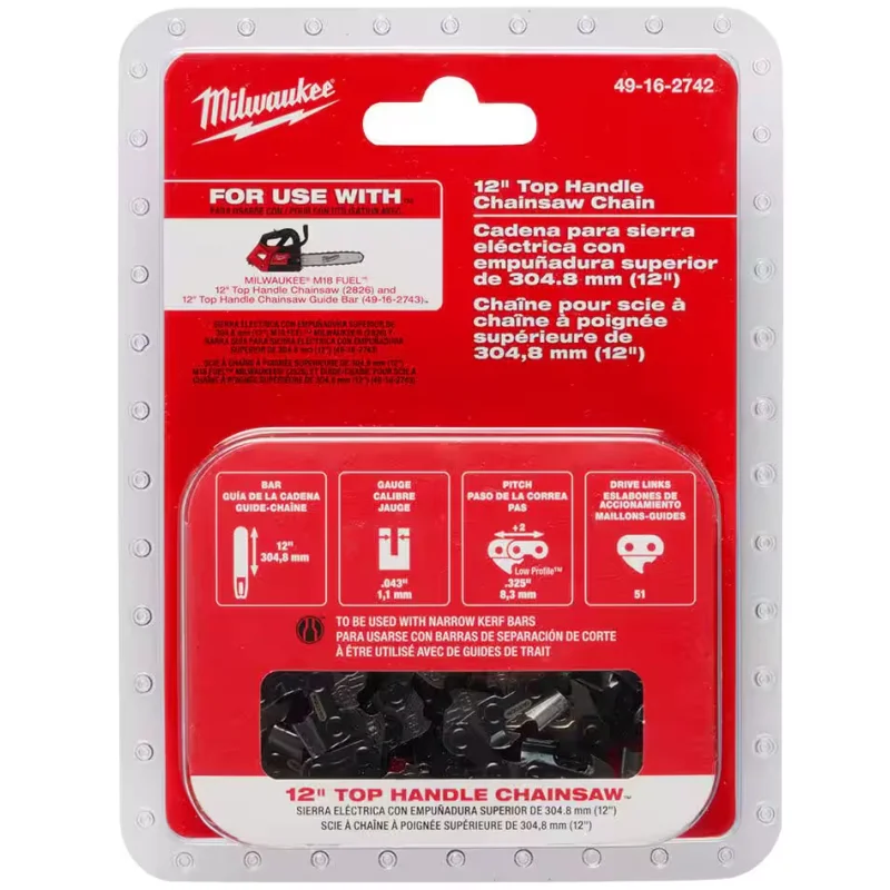 49-16-2742 Milwaukee 12″ Top Handle Chain Saw Chain