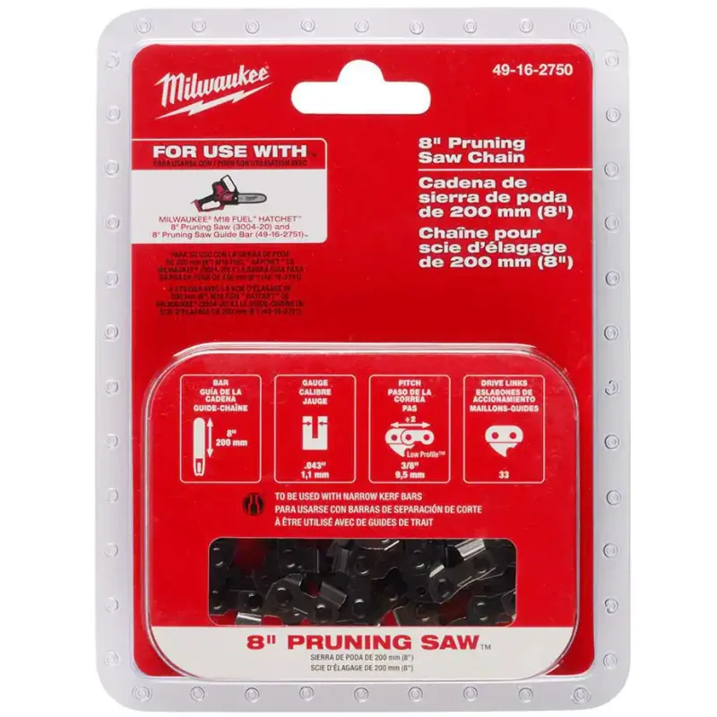 49-16-2750 Milwaukee 8″ Pruning Saw Chain
