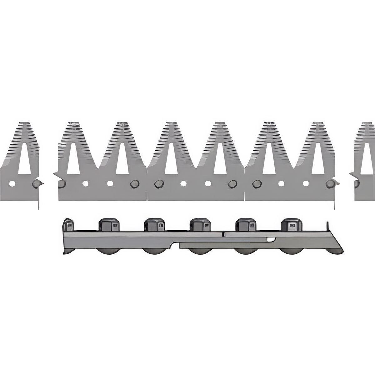 SPLICED LEFT HAND SICKLE ASSEMBLY FOR JOHN DEERE 630FD DUAL DRIVE - 30' HEADER- FINE TOOTH SECTION