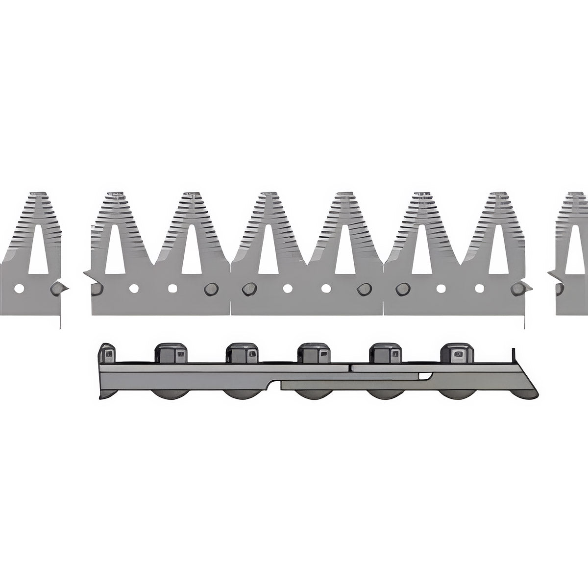 SPLICED RIGHT HAND SICKLE ASSEMBLY FOR JOHN DEERE 630FD DUAL DRIVE - 30' HEADER- FINE TOOTH SECTION