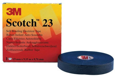 3M Scotch Rubber Splicing Tapes 23, 30 ft x 2 in, Black, 1/ROL
