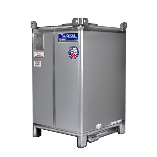 TranStore 6984402B51301 Stainless Steel IBC Tank - 450 Gallons