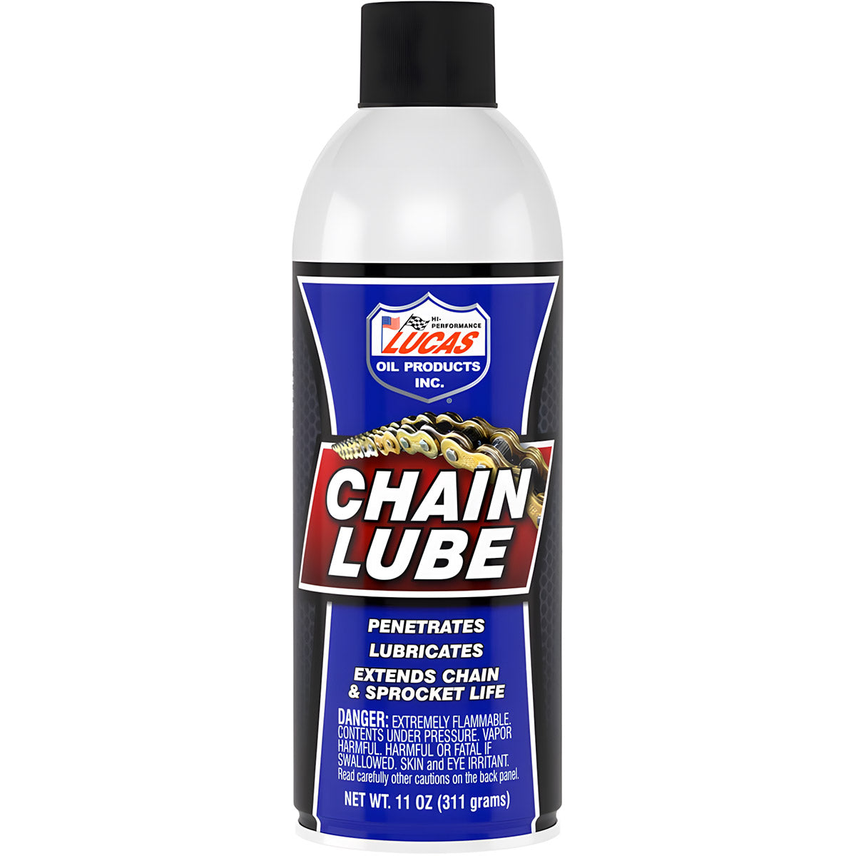 LUCAS CHAIN LUBE AEROSOL - 11 OUNCE