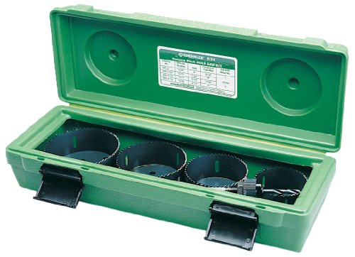 Greenlee 834 Bi-Metal Hole Saw Kit Conduit Sizes, 2-1/2-Inch - 4-Inch