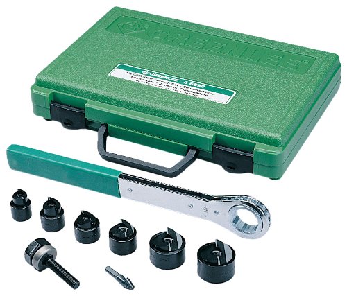 Greenlee 36690 Manual Slug-Buster Knockout Punch Kit, Metric, PG-9 Through 30.5 mm