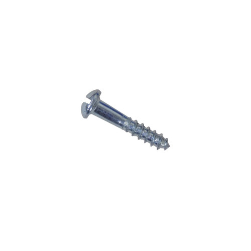Hillman Slotted Round Head Wood Screws Zinc-plated Steel, 8, 1-1/4"